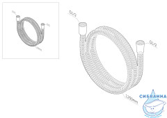 Шланг душевой 125 см AM.PM F0412300 (хром)