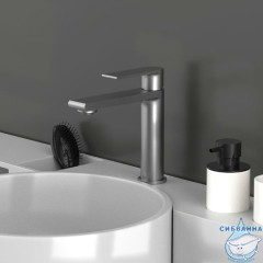 Смеситель для раковины Vincea Vogue VBF-1V1GM	(вороненая сталь)