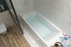  Ванна акриловая Santek Фиджи 170х75 с каркасом