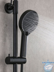 Душевая система Frap F2417-6 250 1 режим (черный)