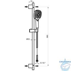 Душевой гарнитур Azario Nevo 3 режима AZ-157820226 (белый матовый)