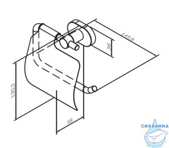 Держатель для туалетной бумаги Am.Pm Sense A74341400
