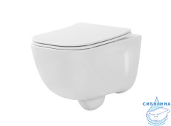 Унитаз подвесной безободковый Aquatek Дива AQ2012B-00 (с сиденьем Soft Close (микролифт) 