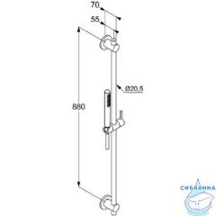 Душевой гарнитур Kludi Nova Fonte 2084053-15