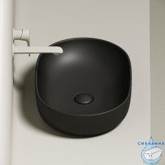  Раковина на столешницу 60 см Ceramicanova Element CN6047MB (черный матовый)