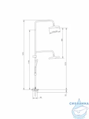 Душевая система Splenka 320 1 режим S52.24.09 ()
