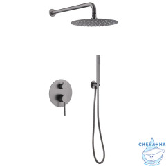 Душевая система Abber Emotion 250 1 режим AF8818NG  (никель)