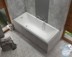 Чугунная ванна Универсал Оптима 170х70 с ножками