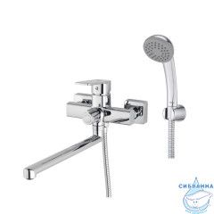 Смеситель для ванны с длинным изливом, хром глянцевый, Poli, Milardo, POLSB00M10