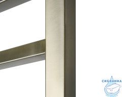 Полотенцесушитель электрический Санприз Квадро П8 50Х80 (никель) (подключение универсальное)
