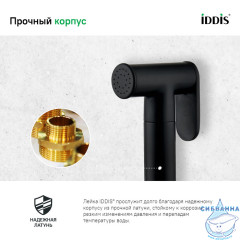 Гигиеническая лейка Iddis 020BBLGi20 (черный)