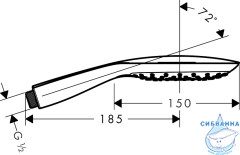 Ручной душ Hansgrohe Raindance Select E 26550000