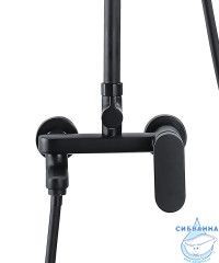 Душевая система Azario Arizona 250 1 режим AZ-20BR (черный матовый)