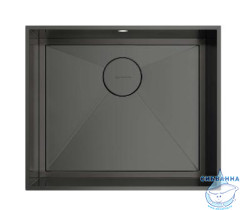 Кухонная мойка Omoikiri Kasen 53-INT GM 4993496 вороненая сталь