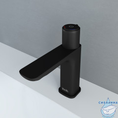 Смеситель для раковины Iddis Slide SLIBLBTi01 (без донного клапана) (черный матовый)