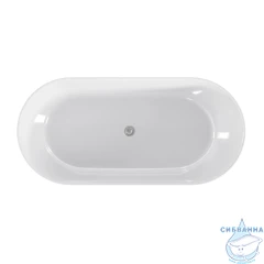 Ванна из искусственного камня Bas Катания 170x80 (черный/белый)