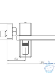 Смеситель для ванны Gappo G3217-3 с аксессуарами