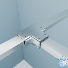Коннектор каркаса душевой перегородки Walk In Iddis Slide