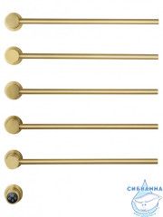 Полотенцесушитель электрический  Wonzon&Woghand Hamburg 52х72 WW-AL315-BG (с возможностью скрытого подключения, подключение универсальное) (брашированное золото)