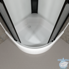 Душевая кабина Тритон Грей 90x90 В профиль белый, стекло грей Щ0000067301