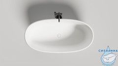 Ванна из искусственного камня Salini Luce 150x75 (материал solix, белый матовый)