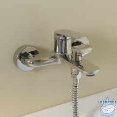 Смеситель для ванны без аксессуаров, глянцевый хром, Zodiac X, IDDIS, ZDXSB02i02WA