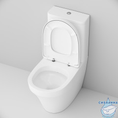 Унитаз напольный AM.PM Inspire C508607WH (с бачком без сиденья) (белый глянцевый)