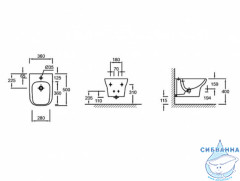 Биде подвесное Jacob Delafon Vox EME0002-00 (без сиденья)