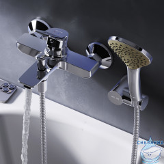 Смеситель для ванны AM.PM X-Joy F85A15000 с душевым гарнитуром (хром)