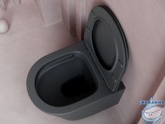 Унитаз подвесной безободковый Ceramicanova Balearica Rimless CN6000MDH с сиденьем быстросъемным Soft Close (микролифт)