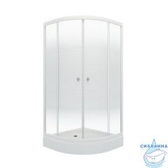 Душевое ограждение Тритон Лайт А 90x90 профиль белый, стекло лайт Щ0000061807 (с поддоном)