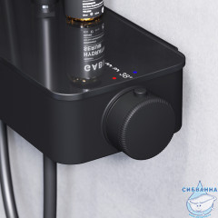 Душевая система AM.PM Inspire V2.0 F0750A422 1 режим (черный матовый)