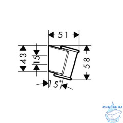 Держатель душа настенный Hansgrohe 28324000