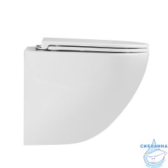 Унитаз подвесной безободковый Lemark Glazer 9614003 с сиденьем быстросъемным Soft Close (микролифт)