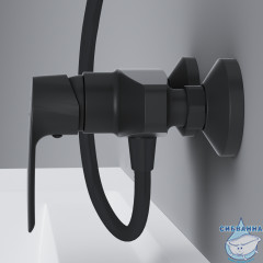 Смеситель для душа AM.PM Gem F90A20022 (черный матовый)