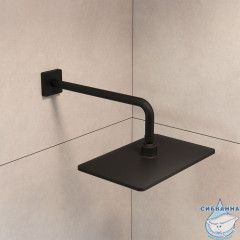 Кронштейн для верхнего душа, черный матовый, Slide IDDIS, SLI39BSi61