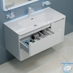 Тумба с умывальником Iddis Edifice 100 см белый глянец EDI10W1i95