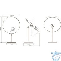 Косметическое зеркало Bemeta 116201252