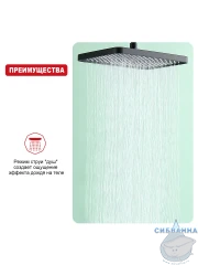 Верхний душ Raglo 340 R451.52.06 (черный матовый)