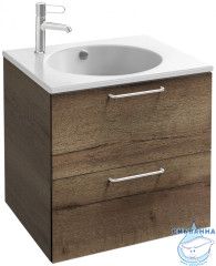 Тумба Jacob Delafon Odeon Rive Gauche 60 дуб табак с раковиной Odeon Rive Gauche 60