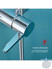 Душевая система Raglo 230 1 режим R32.24 (хром)