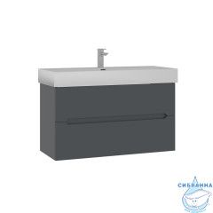 Тумба с раковиной ORKA Malta 100 подвесная, антрацит матовый