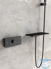 Душевая система Vincea Futura 300 1 режим VSFW-2F11TMB (черный матовый)