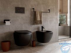 Унитаз подвесной безободковый Ceramicanova Metropol Rimless CN4002MB с сиденьем быстросъемным Soft Close (микролифт)