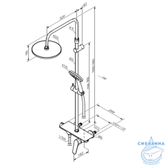 Душевая система Damixa Jupiter 977780000 (хром)