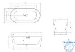 Акриловая ванна Abber 170х80 AB9209MW