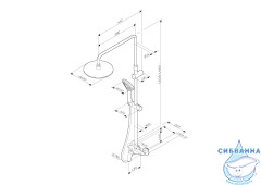 Душевая система AM.PM Sunny F0785C800 220 1 режим (хром)