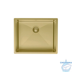 Мойка, нерж.сталь, универсального монтажа, матовое золото, 540*440,  Edifice, IDDIS, EDI54B0i77