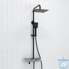 Душевая система Wasserkraft 250 1 режим A114.255.130.CB Thermo (хром/черный)