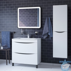 Тумба напольная с умывальником Iddis Cloud 80 см белый глянец CLO80WFi95